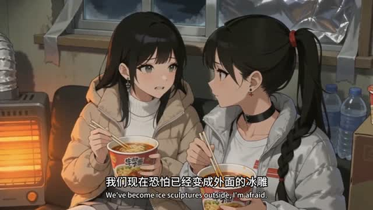 末世冰封：我囤百亿物资收养女神（70集）零花钱看整部短剧